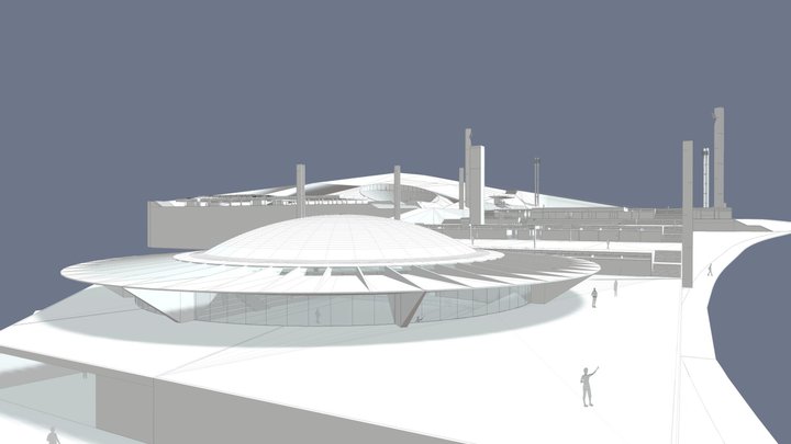 1968 - ESTÁDIO DISTRITAL DE VILA BAETA NEVES 3D Model