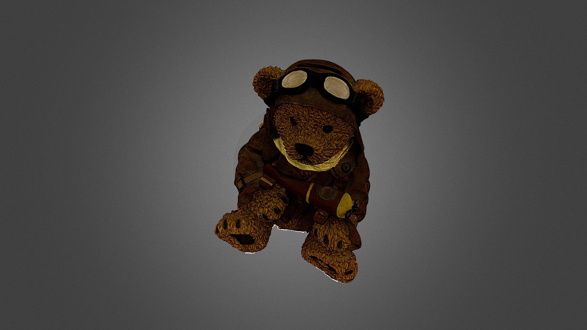 Ceramic Plush Bear Piggy-Bank