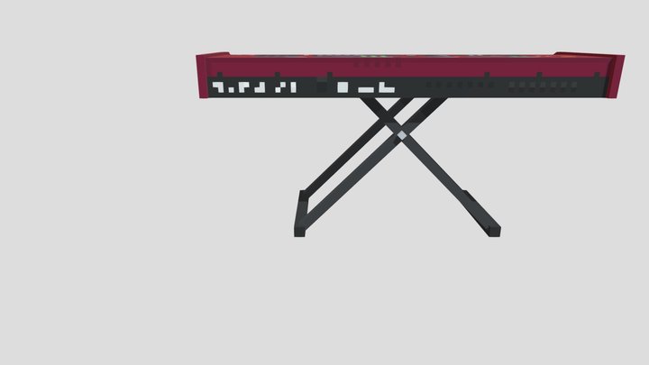 Piano Electronic Keyboard 3D Model