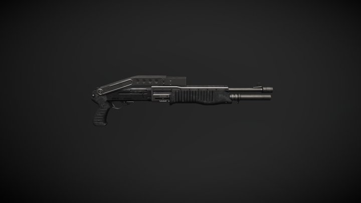 SPAS-12 3D Model