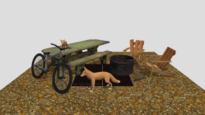 DAE 5 Finished Props - Eco House 3D Model