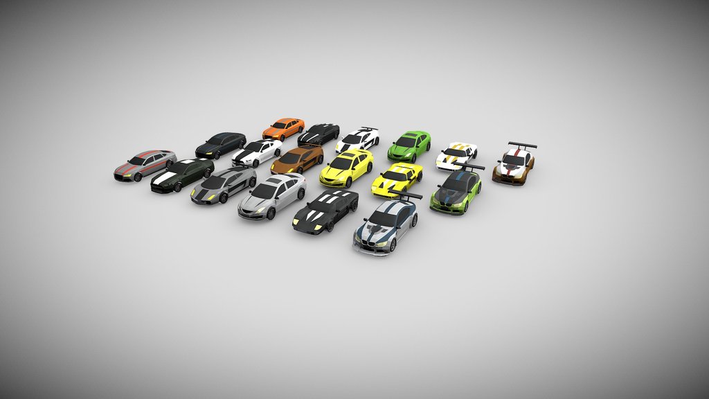 Asset of low-poly cars Part 2