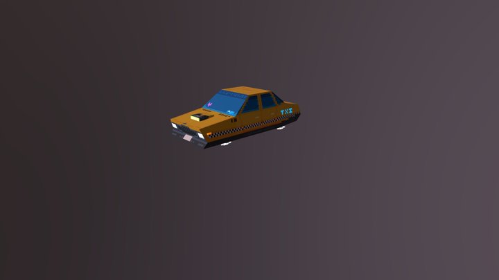 Future taxi 3D Model