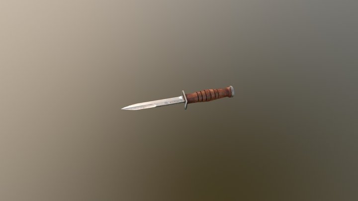a VERY high quality knife 3D Model