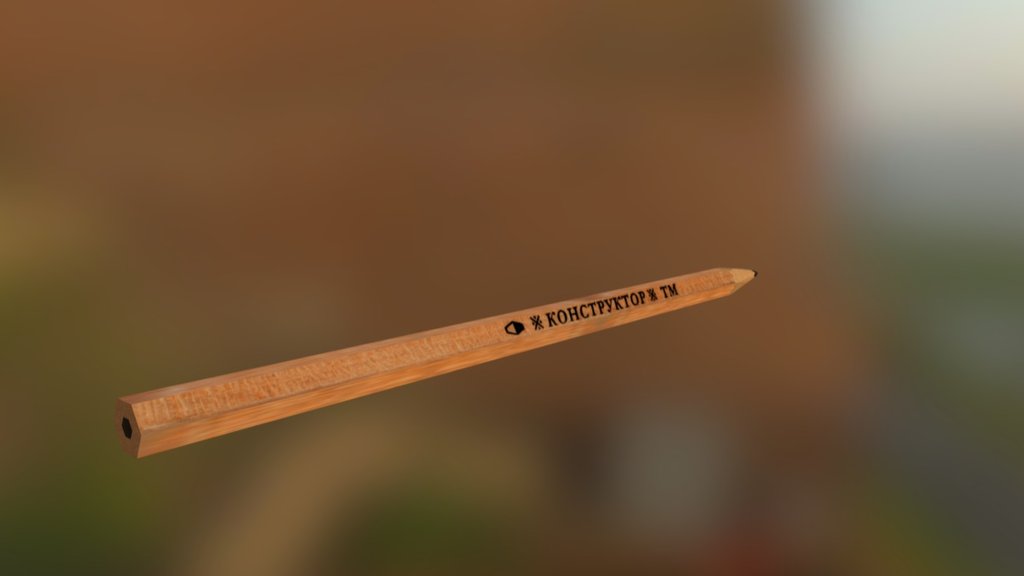 Russian wood pencil