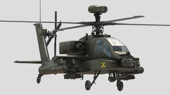 Boeing AH-64D Apache 3D Model