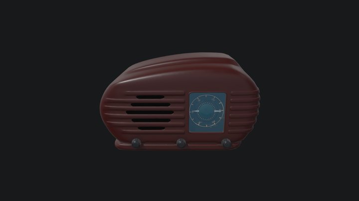 old radio 3D Model