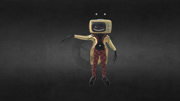 TV Man Final 3D Model