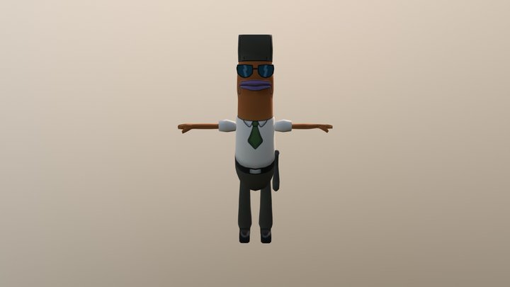 SpongeBob Cop 3D Model