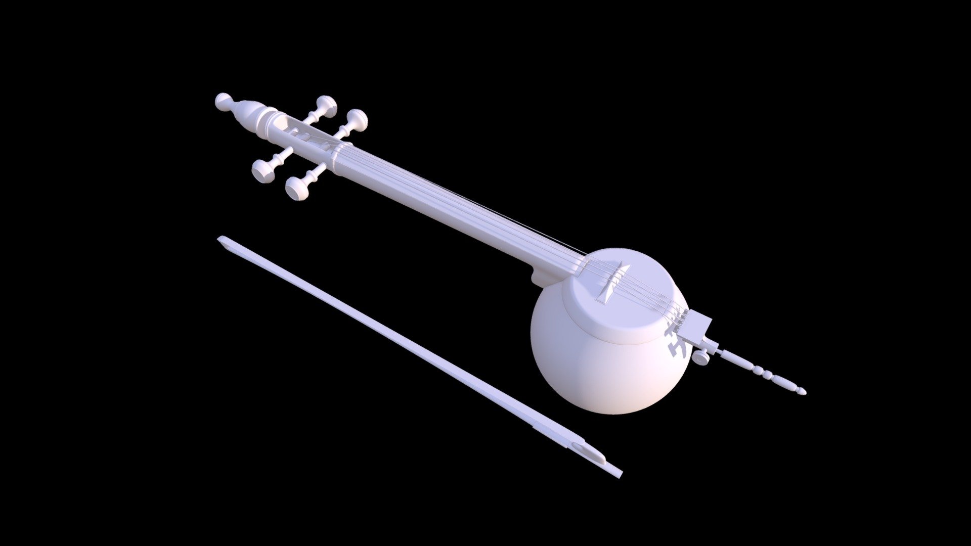 Kamancheh | Persian Musical Instrument - 3D model by EranNameh [55eb5c5 ...