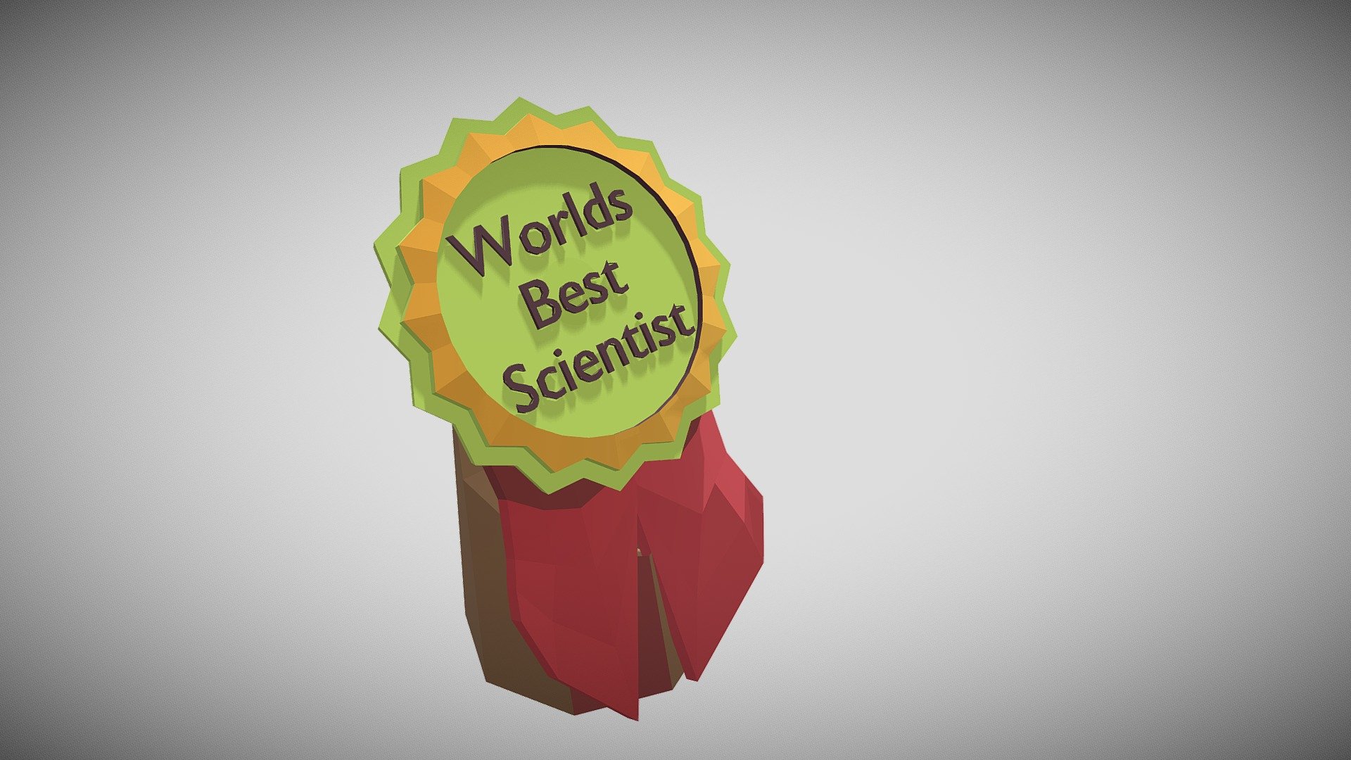 low poly scientist award