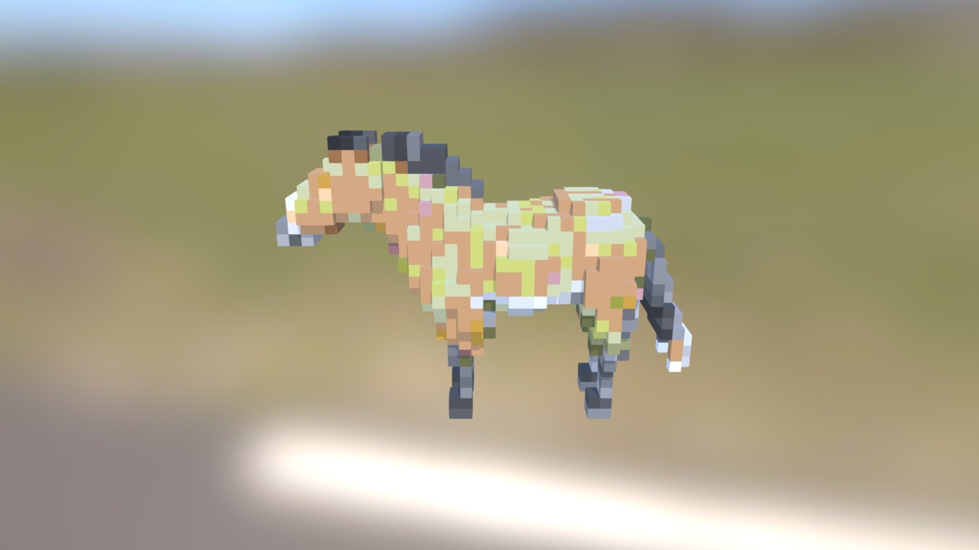 Przewalski Horse Voxel