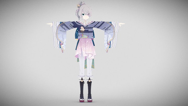 Evening Cherry Blossom Matoi Miku – Modello 3D gratuito STL