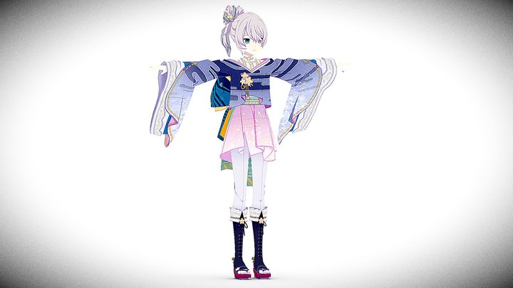 Evening Cherry Blossom Matoi Miku – Gratis 3D-model STL