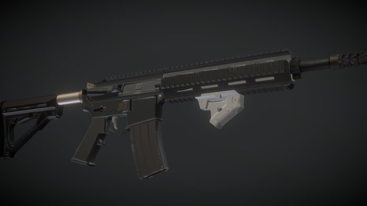 Grip Angular Thumb Hole PUBG 3D Model