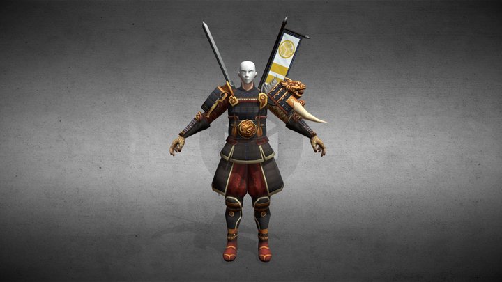 Armatura del Samurai 3D Model
