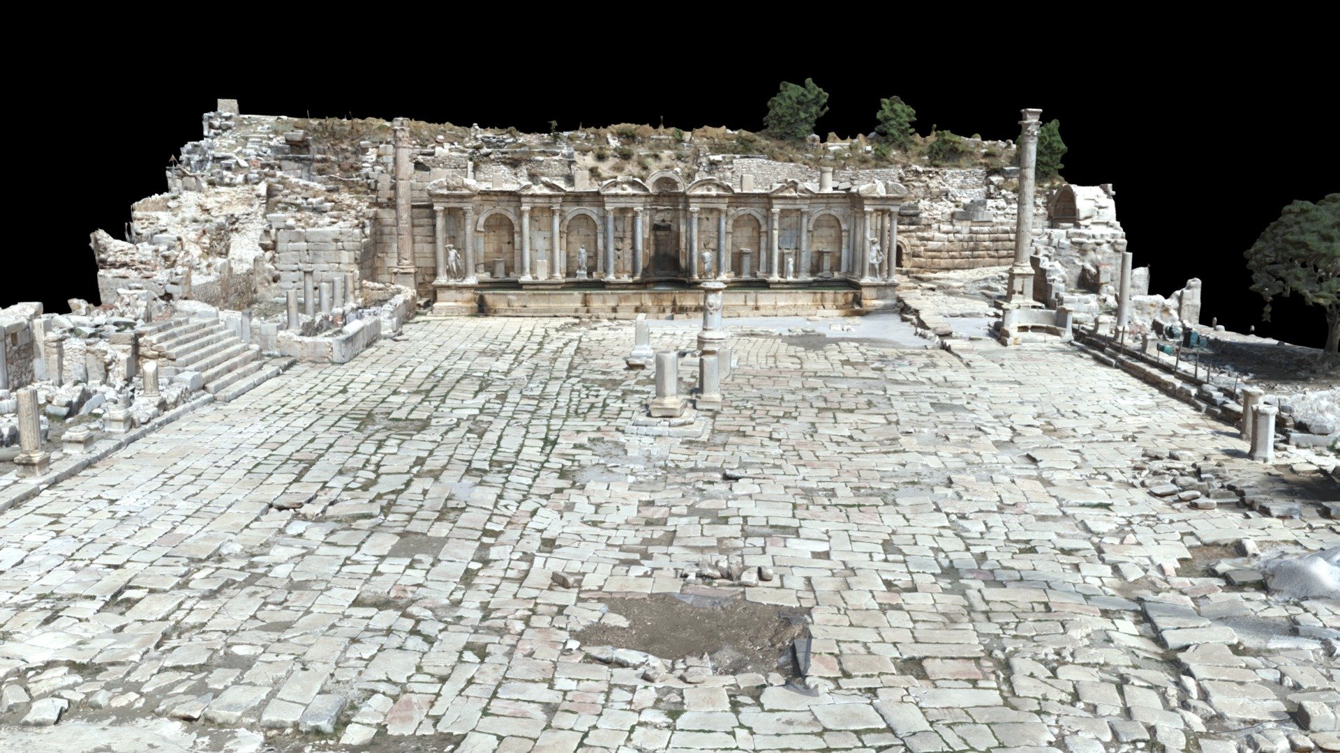 Upper Agora and Antonine Nymphaeum of Sagalassos - Download Free 3D ...