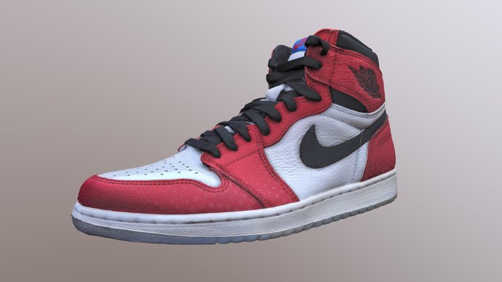 Nike Air Jordan 1 Origin Story 3D Model