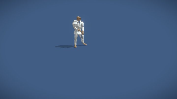 Paper Karateka 3D Model