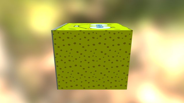 Sponge Cube 3D Model