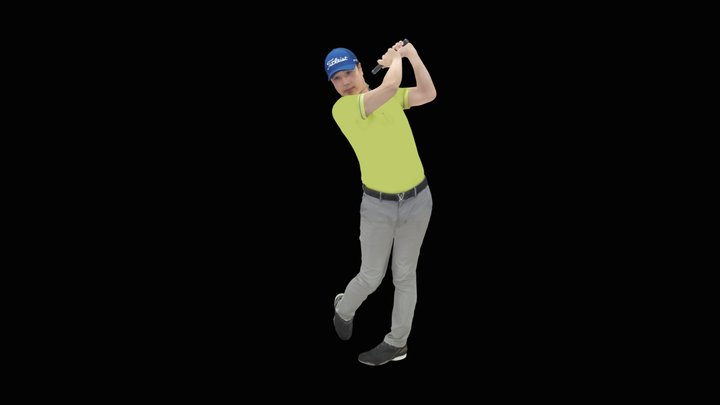 Golfer 3D Model