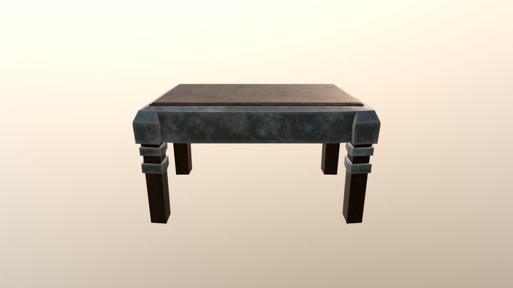 Simple Dungeon Table 3D Model