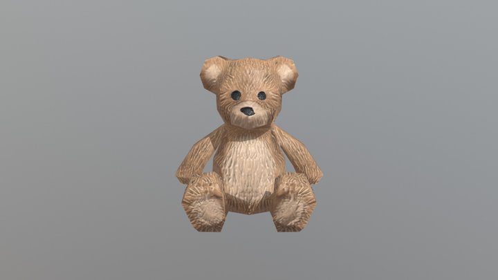 Little Teddy Bear 3D Model