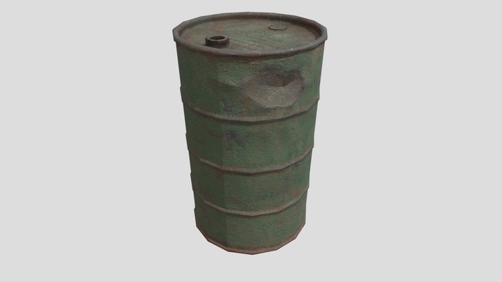 Fuel Barrel 3D Model