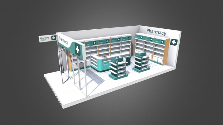 Drug Store 3D Model