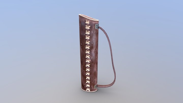 Stylized arrow quiver 3D Model