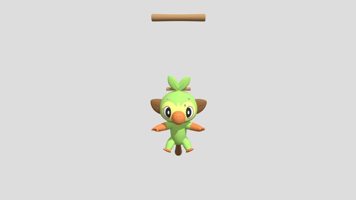 Mobile - Pokemon Wave Hello - Pokemon - #0810 Gr 3D Model