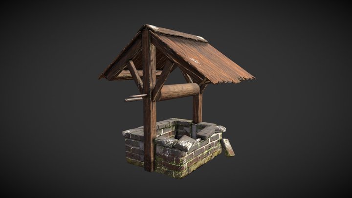 Old Stone Well 3D Model