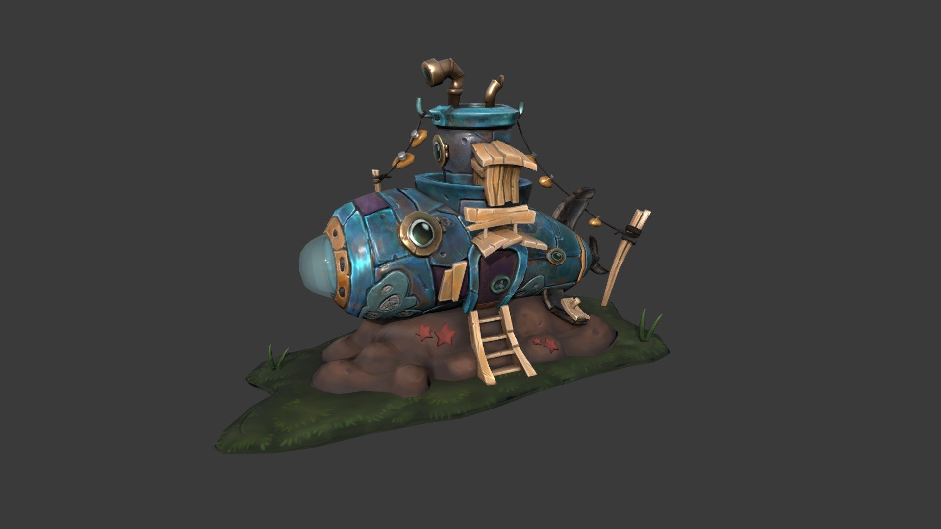 Submarine - 3D model by NaYuMoon (@unazzing) [55f6e7b] - Sketchfab