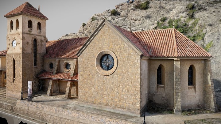 Iglesia de Santa Bárbara, Aliaga 3D Model