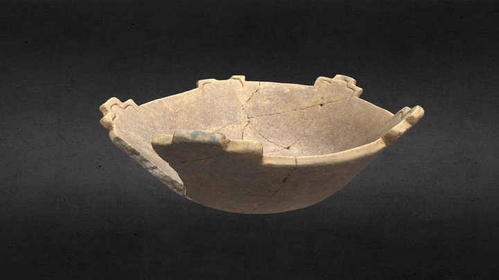 Mississippian Stairstep Bowl (166353) 3D Model