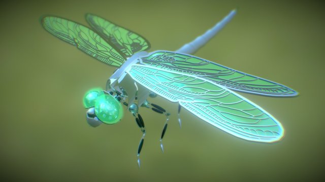 DRAGONFLY ROBOT by Josephine Tribbensee 3D Model