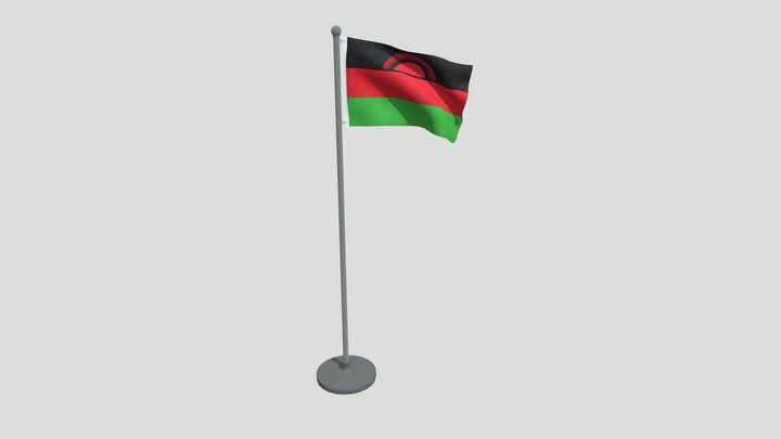 Animated Flag Of Malawi – Free 3D Model STL