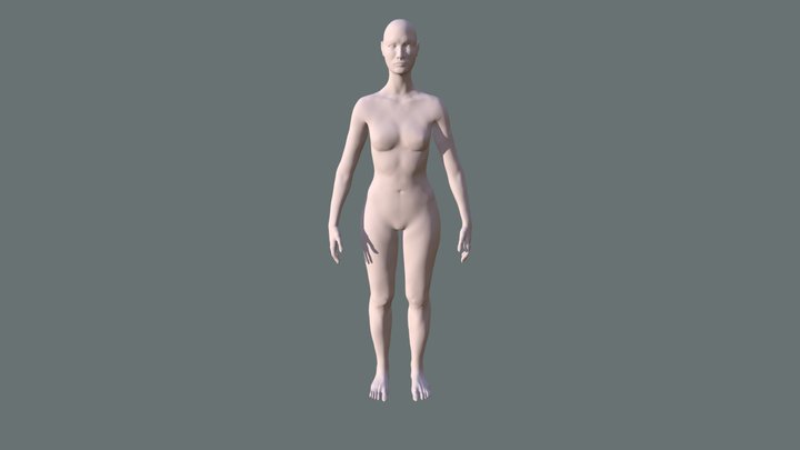 Anatomy Study - Female Character 3D Model