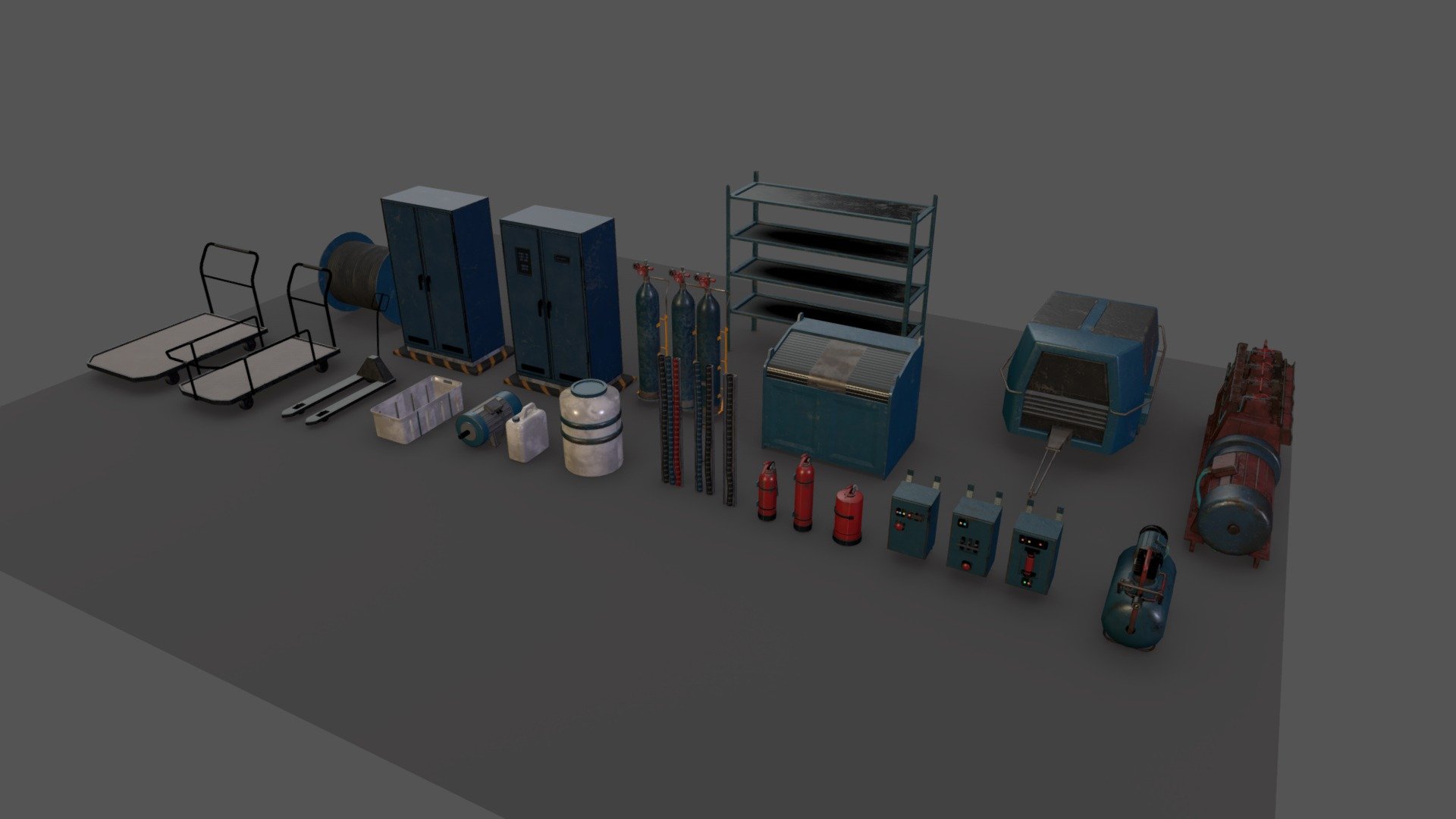 industrial stuff pack - 3D model by maxpsr [55f9d84] - Sketchfab