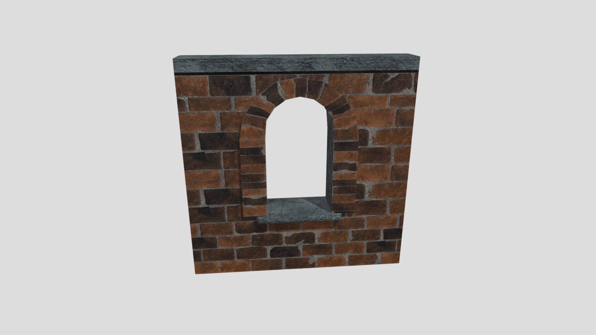 Waugh Brick Window - Download Free 3D model by JacobWaugh [55fb4ca ...