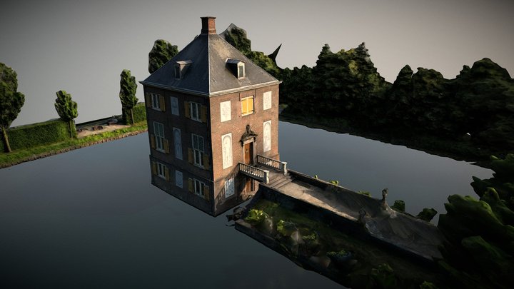 Hofwijk 1M Polygons 12 Textures Pond 3D Model
