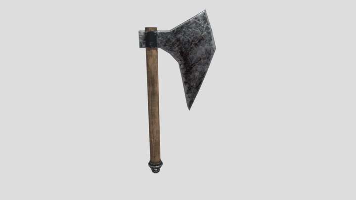 Medieval Pickaxe 3D Model