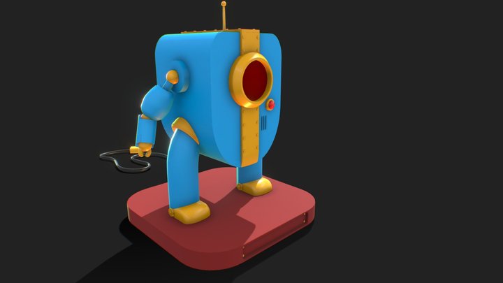 Toy for a robot - plastic version 3D Model