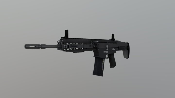 Type 20 Assault Rifle 3D Model