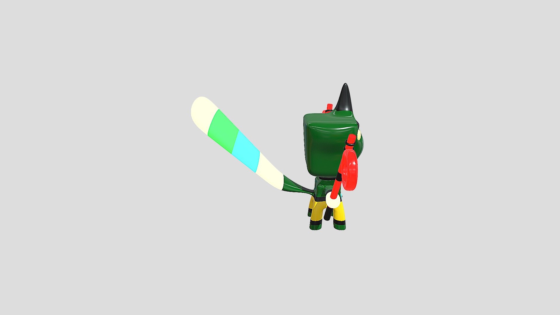 Mr Greeny the fighter.