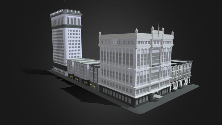 City Block 3D Model