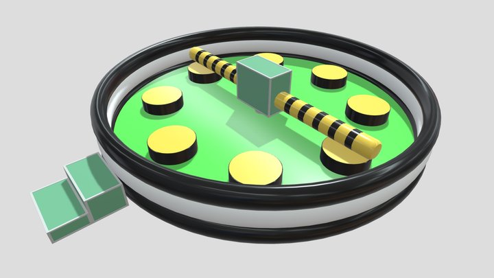 ROUND OBSTACLE BOUNCY INFLATABLE 3D Model