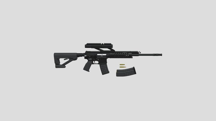 Low-poly_ Steyr_STM556 – Free 3D Model STL