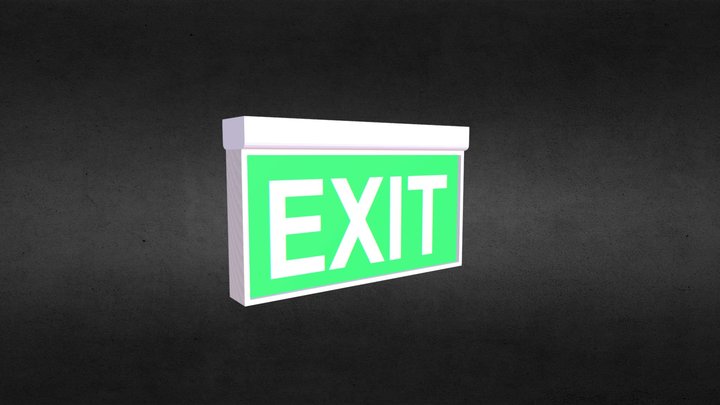 exit sign 3D Model