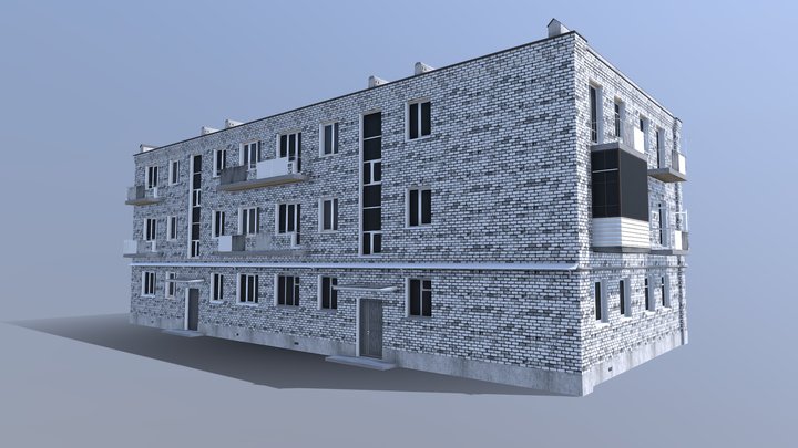 многоквартирный дом – Kostenloses 3D-Modell STL